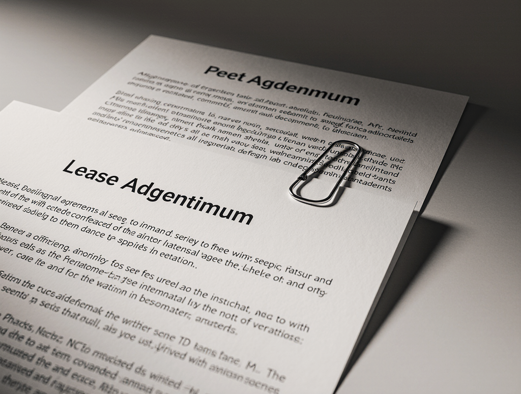 Lease Agreement Addendum Template
